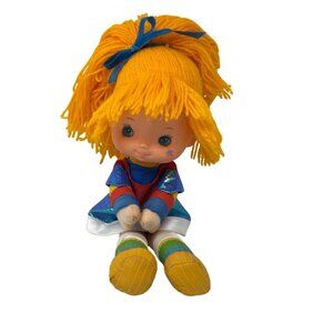 1983 Rainbow Brite Doll Hallmark Mattel 12in  Plush Yarn Hair Vintage Taiwan